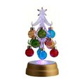 Ls Arts Inc LS Arts XM-971 Tree - Light Up With 12 Multi Color Ornaments - 6 in. XM-971